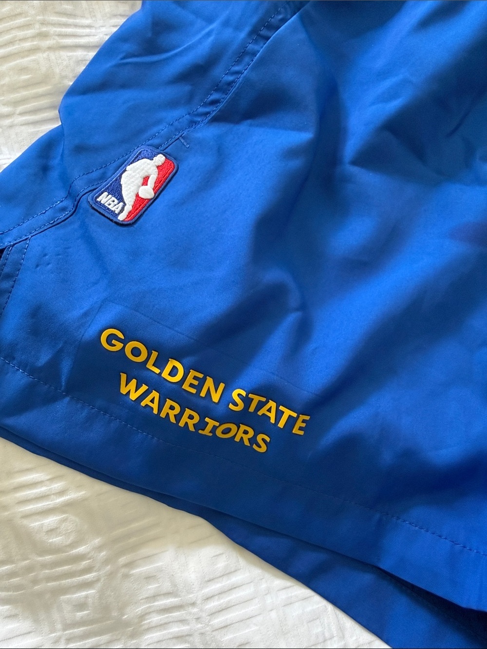 NBA Golden State Warriors Women's Royal Blue Athletic Shorts - Picture 2 of 8